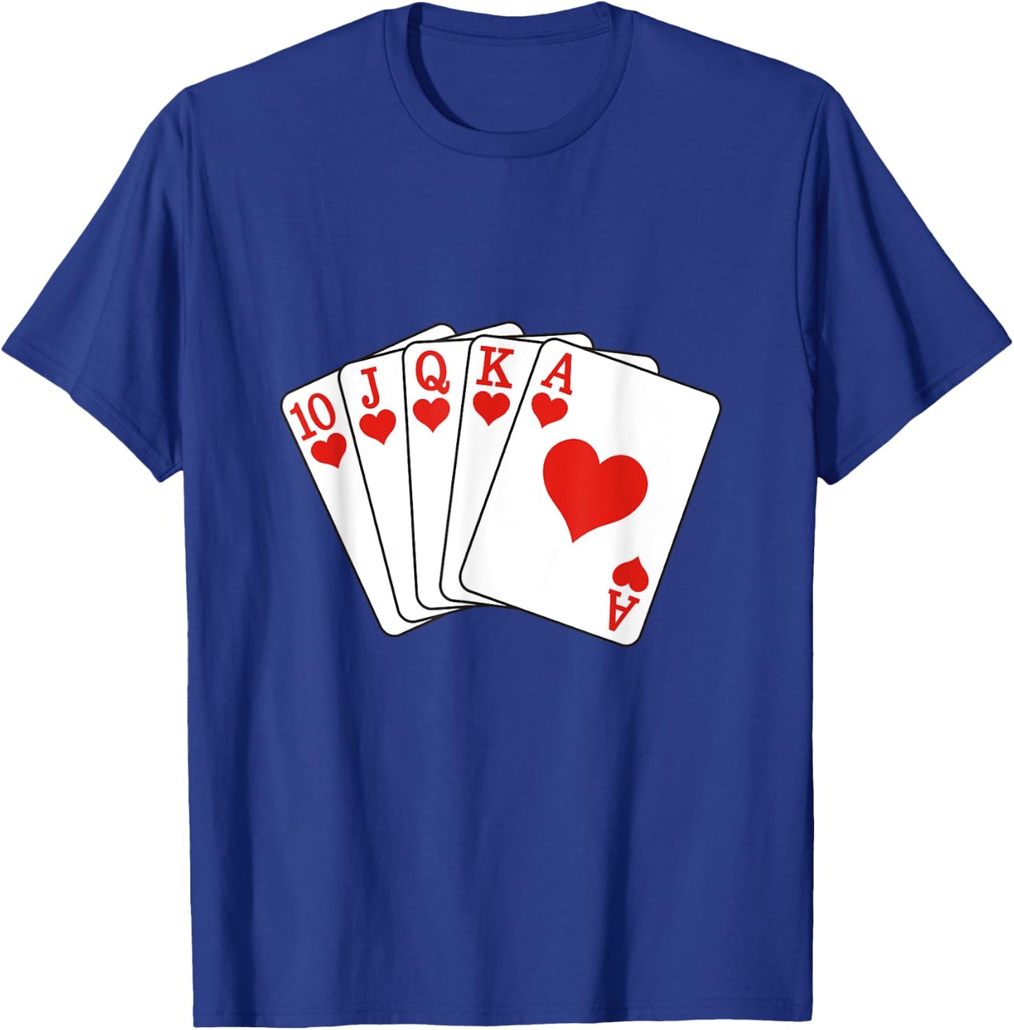 Royal Flush Hearts T-Shirt - T-Shirt | Royal