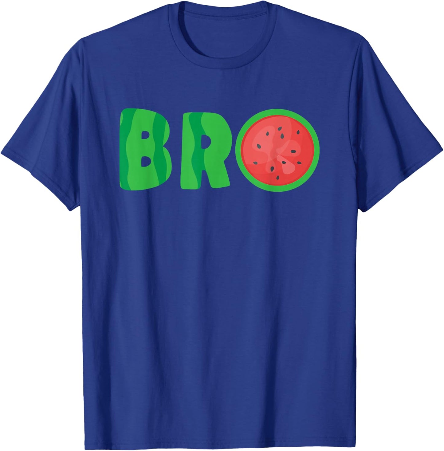 Bro Watermelon Cool Summer Tropical Fruit Melon T-Shirt - T-Shirt | Royal