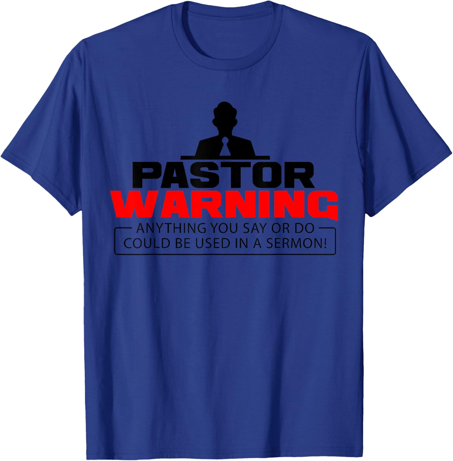 Funny Pastor Christian Jesus Believer Appreciation Men Gift T-Shirt - T-Shirt | Royal