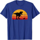 T-Rex Walking Beagle Trex Tyrannosaurus Funny Cute Orange T-Shirt - T-Shirt | Royal