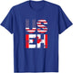 US EH Funny Canada American Flag T-Shirt - T-Shirt | Royal