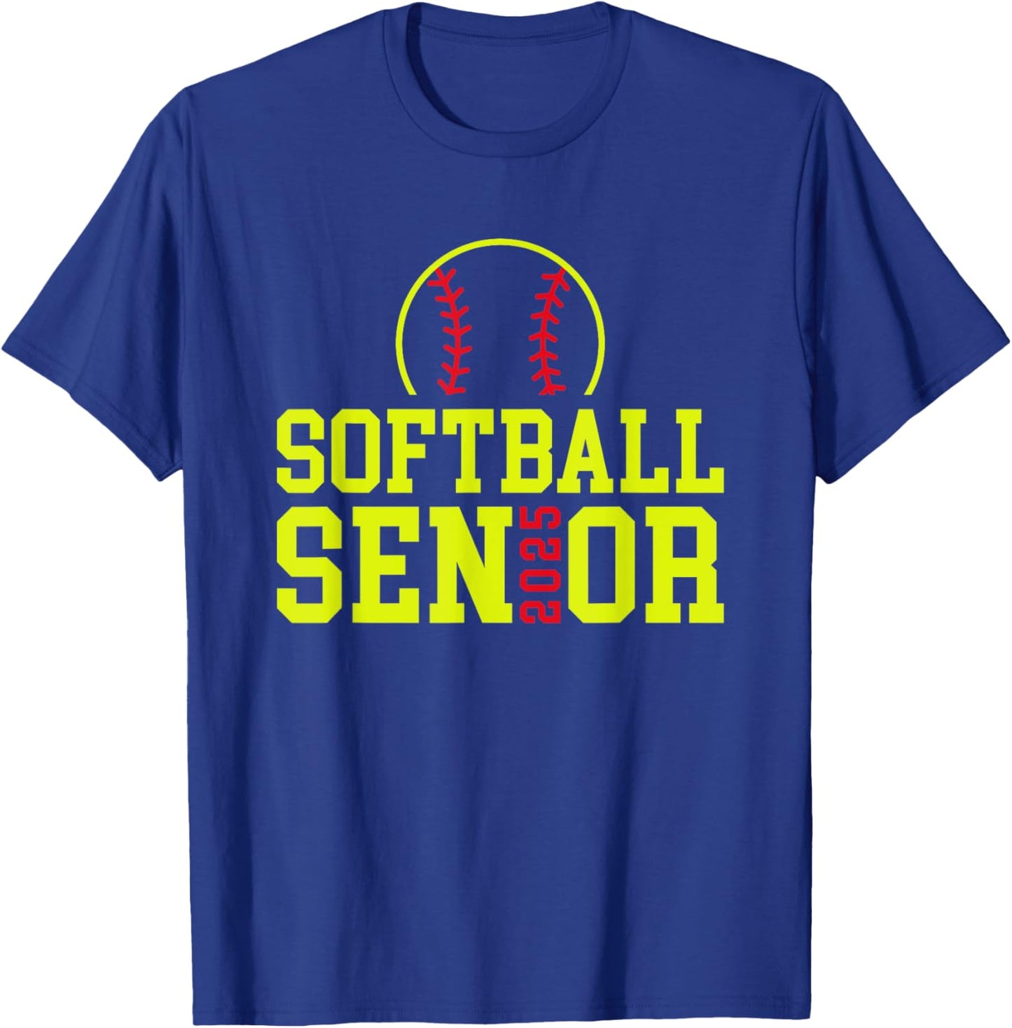 Class of 2025 Softball Senior Night T-Shirt - T-Shirt | Royal