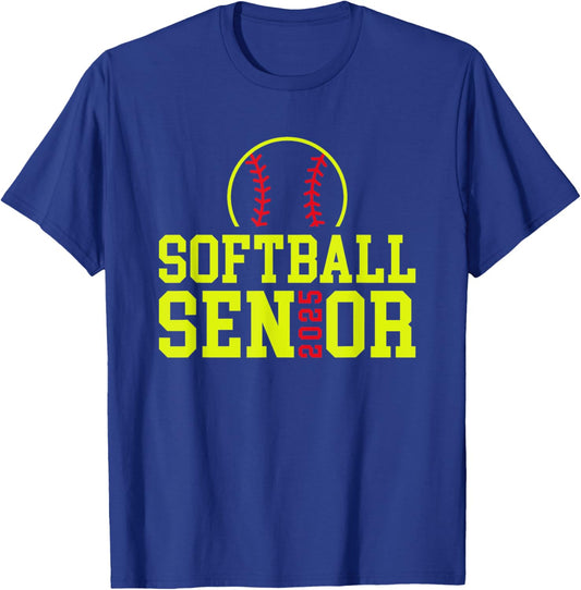 Class of 2025 Softball Senior Night T-Shirt - T-Shirt | Royal
