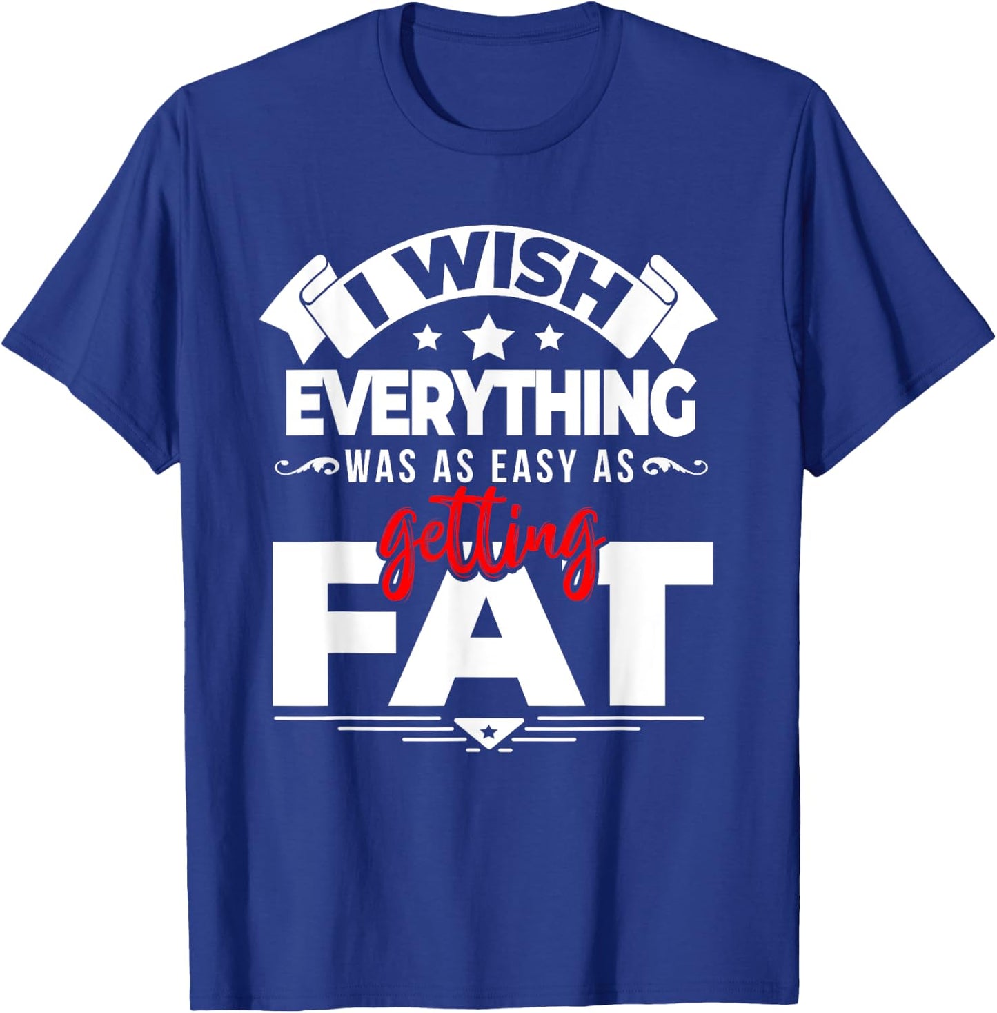 Fat Guy - Workout Shirts Funny - Fitness T-Shirt - T-Shirt | Royal