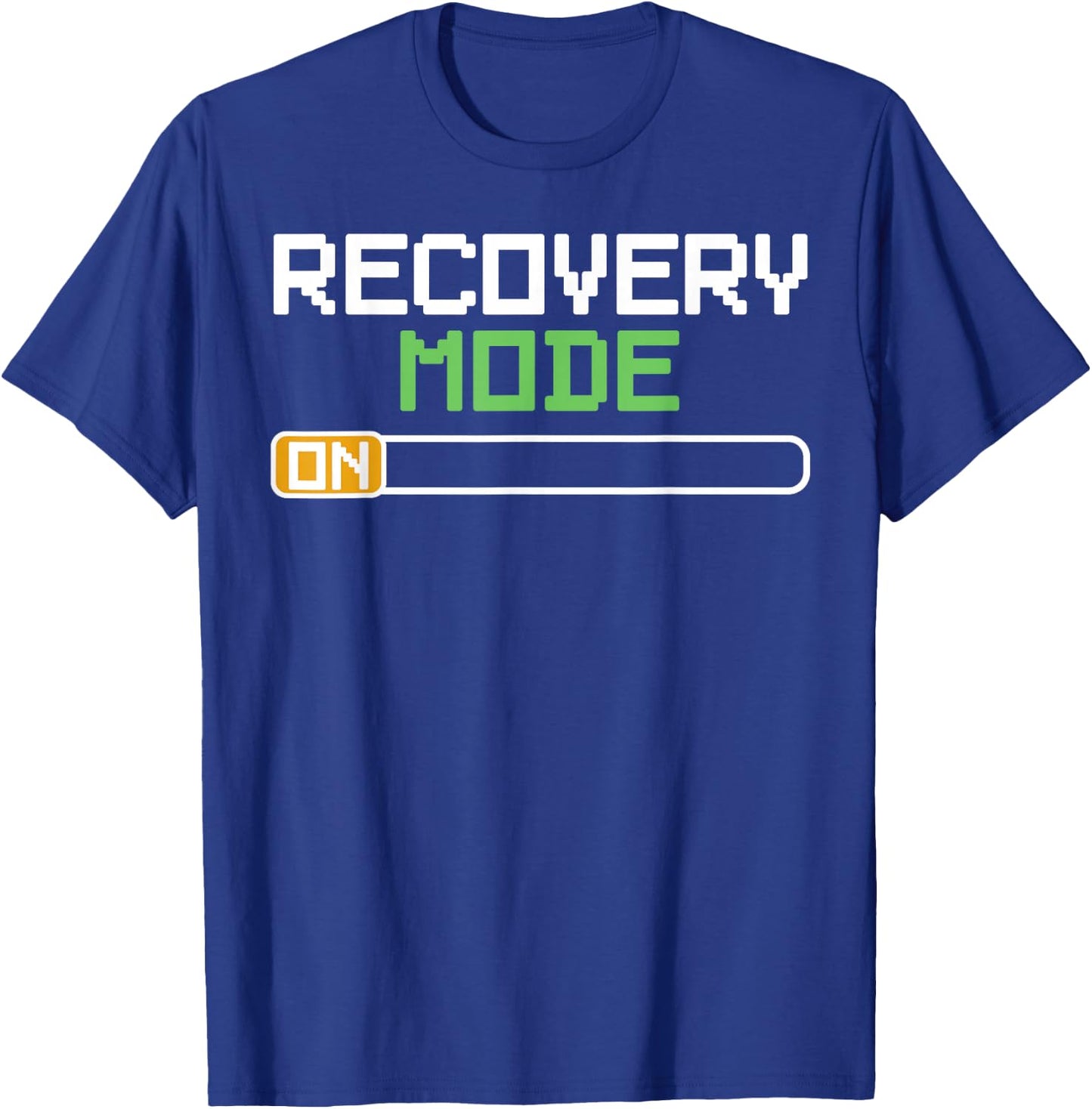 Recovery Mode On Get Well Gifts Funny Injury T-Shirt - T-Shirt | Royal