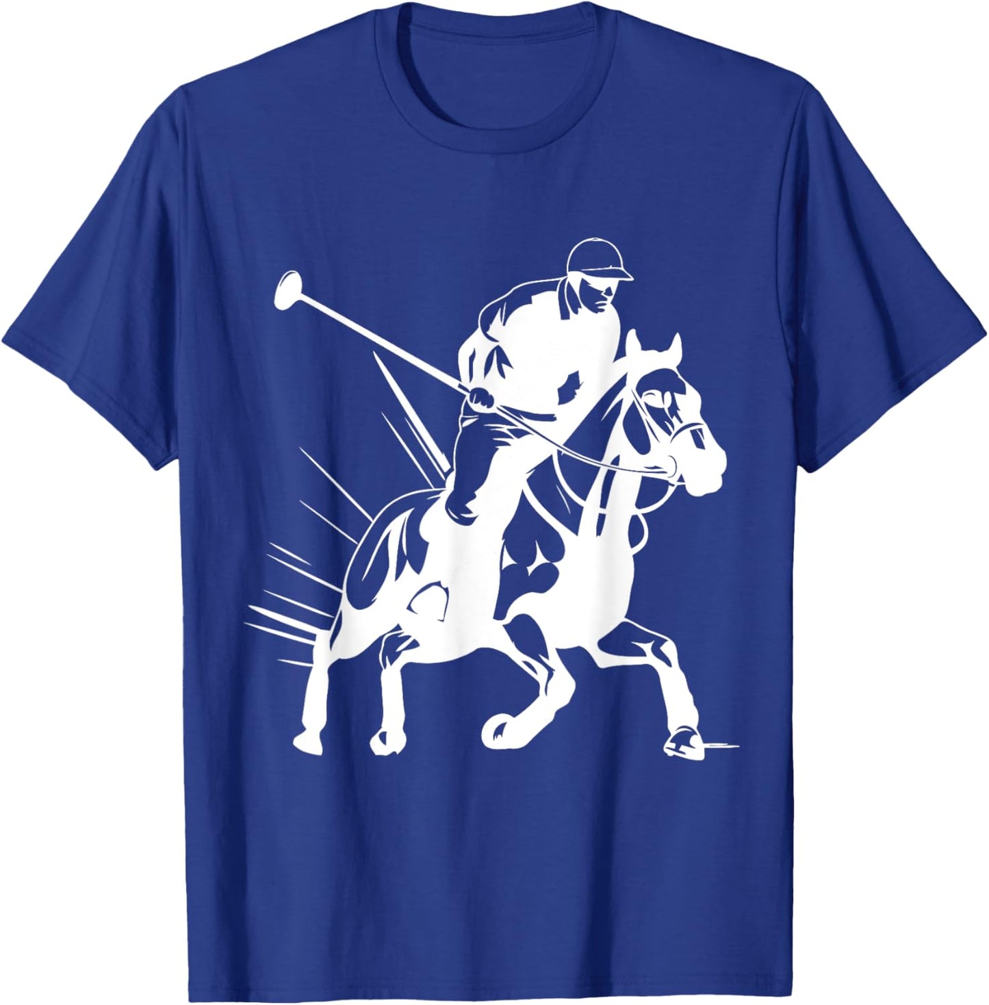 Polo Player Horse Sport Ride Riding Equestrian Sport Rider T-Shirt - T-Shirt | Royal