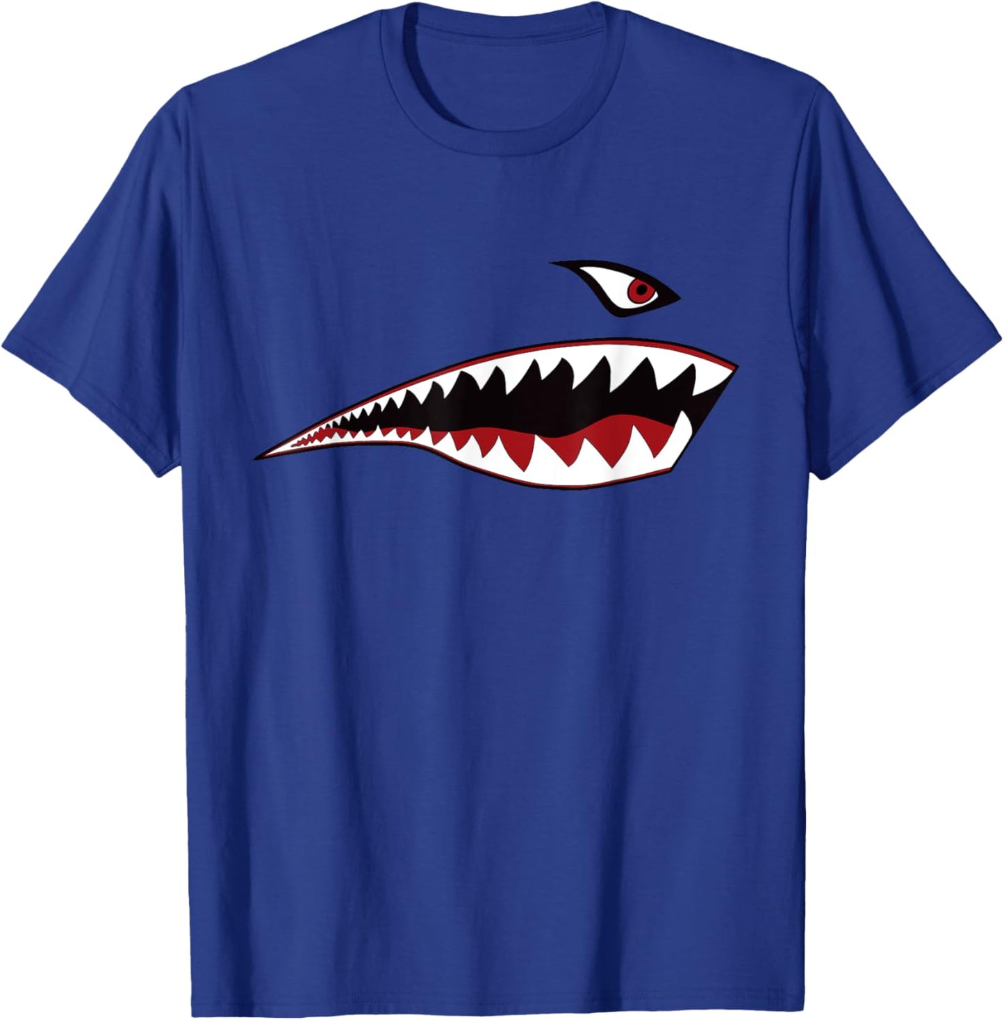 Shark Tea Nose Art Warhawk P-40 A-10 Warthog War Tarpaulin T-Shirt - T-Shirt | Royal