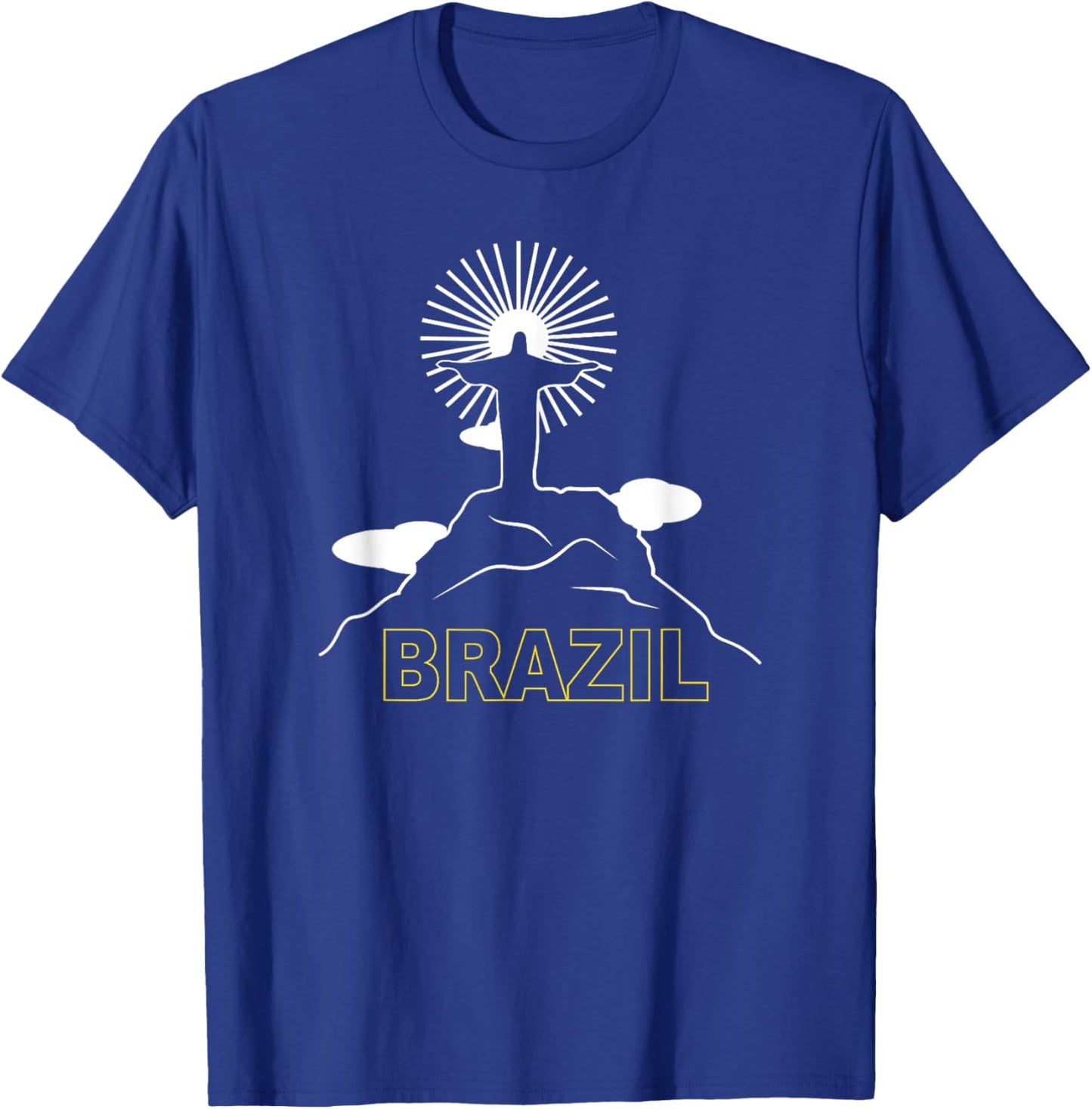 Brazil Christ The Redeemer Brasil Brazilian Pride T-Shirt - T-Shirt | Royal