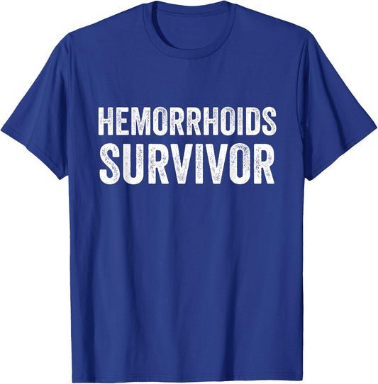 Hemorrhoids Survivor T-Shirt - T-Shirt | Royal