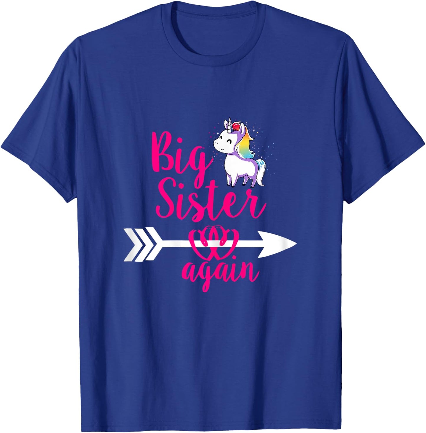Big Sister again Sibling Older Daughter T-Shirt - T-Shirt | Royal