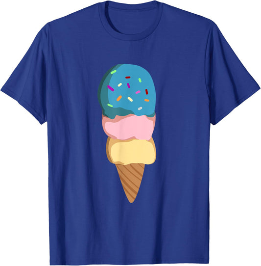 Ice Cream Gift Girls & Women - Ice Cream Cone T-Shirt - T-Shirt | Royal
