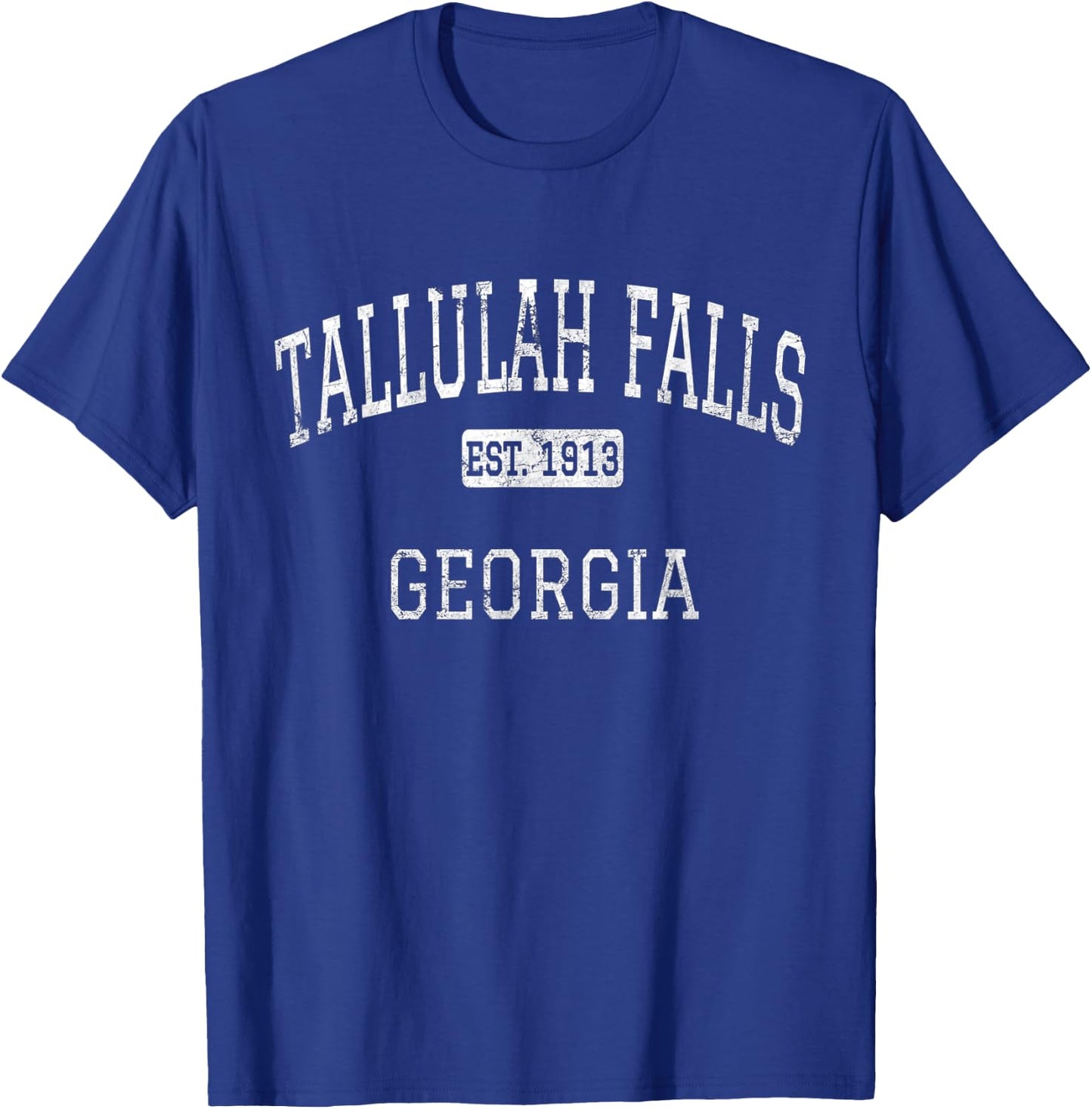 Tallulah Falls Georgia GA Vintage T-Shirt - T-Shirt | Royal