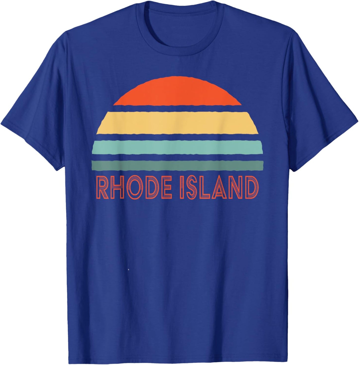 Retro Rhode Island T-Shirt - T-Shirt | Royal