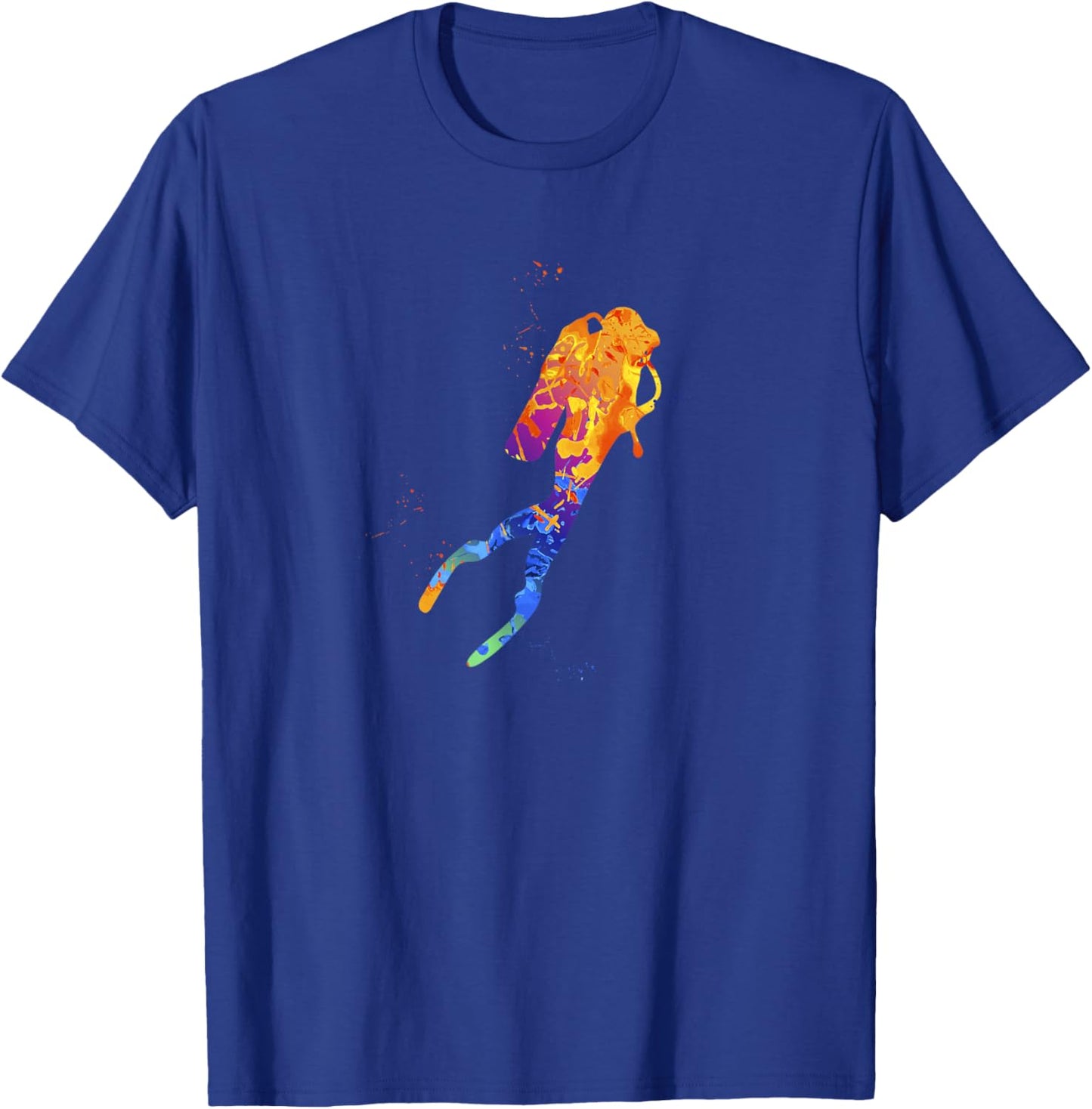 Scuba Diver Graphic - Ocean Scuba Diving Cloths T-Shirt - T-Shirt | Royal
