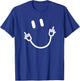 Smile Middle Finger Funny T-Shirt - T-Shirt | Royal