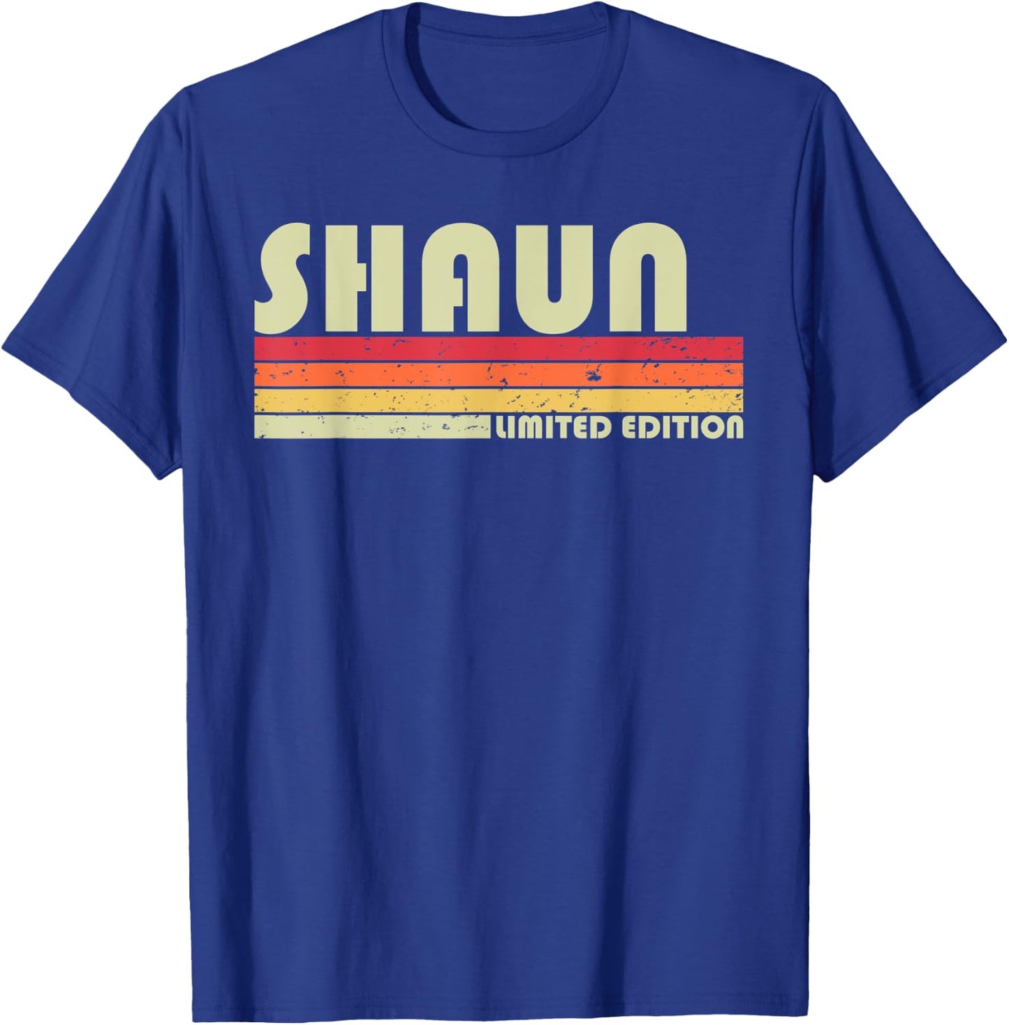 SHAUN Gift Name Personalized Funny Retro Vintage Birthday T-Shirt - T-Shirt | Royal