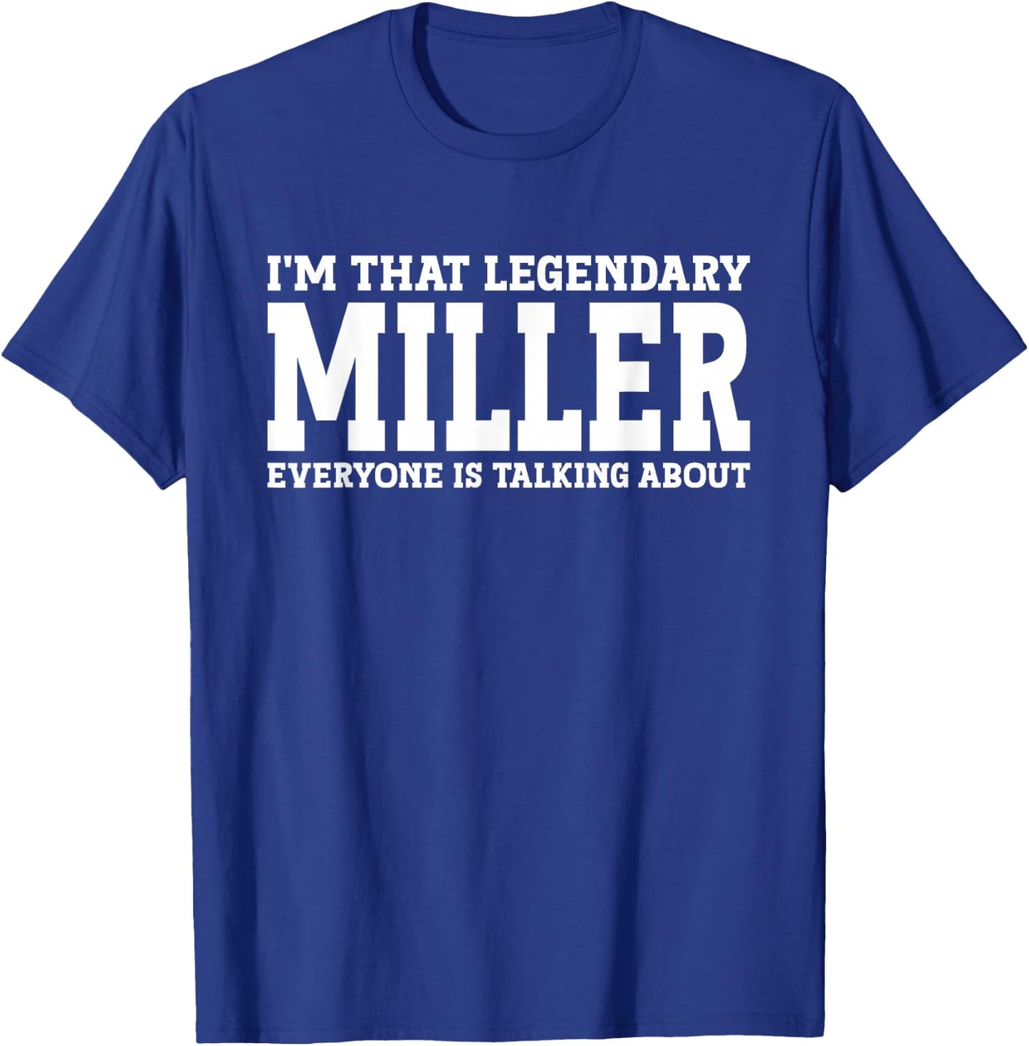 Miller Job Title Employee Funny Worker Profession Miller T-Shirt - T-Shirt | Royal