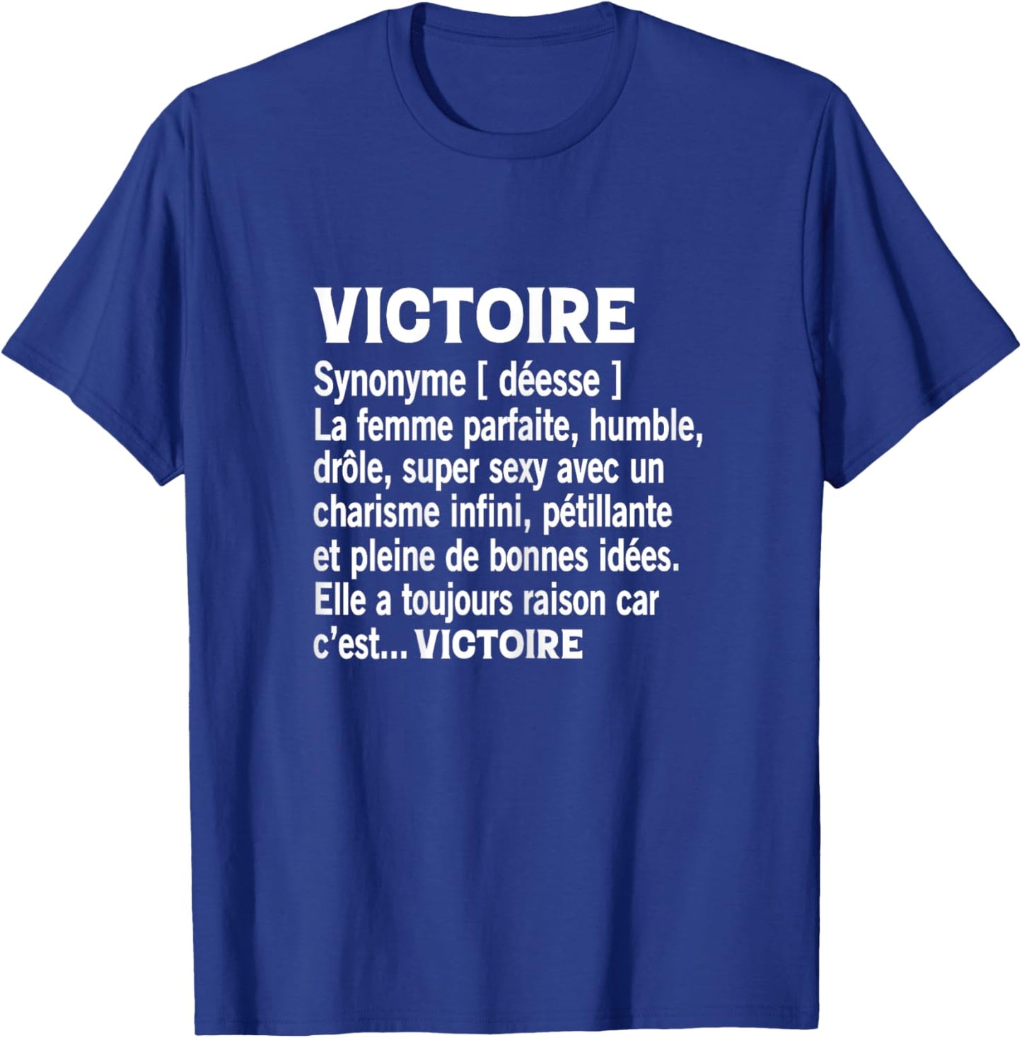 Woman Humour Personalized Gift Name Victory Definition T-Shirt - T-Shirt | Royal