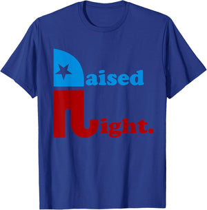 Raised Right Republican Elephant Pro Trump 2020 Patriotic T-Shirt - T-Shirt | Royal