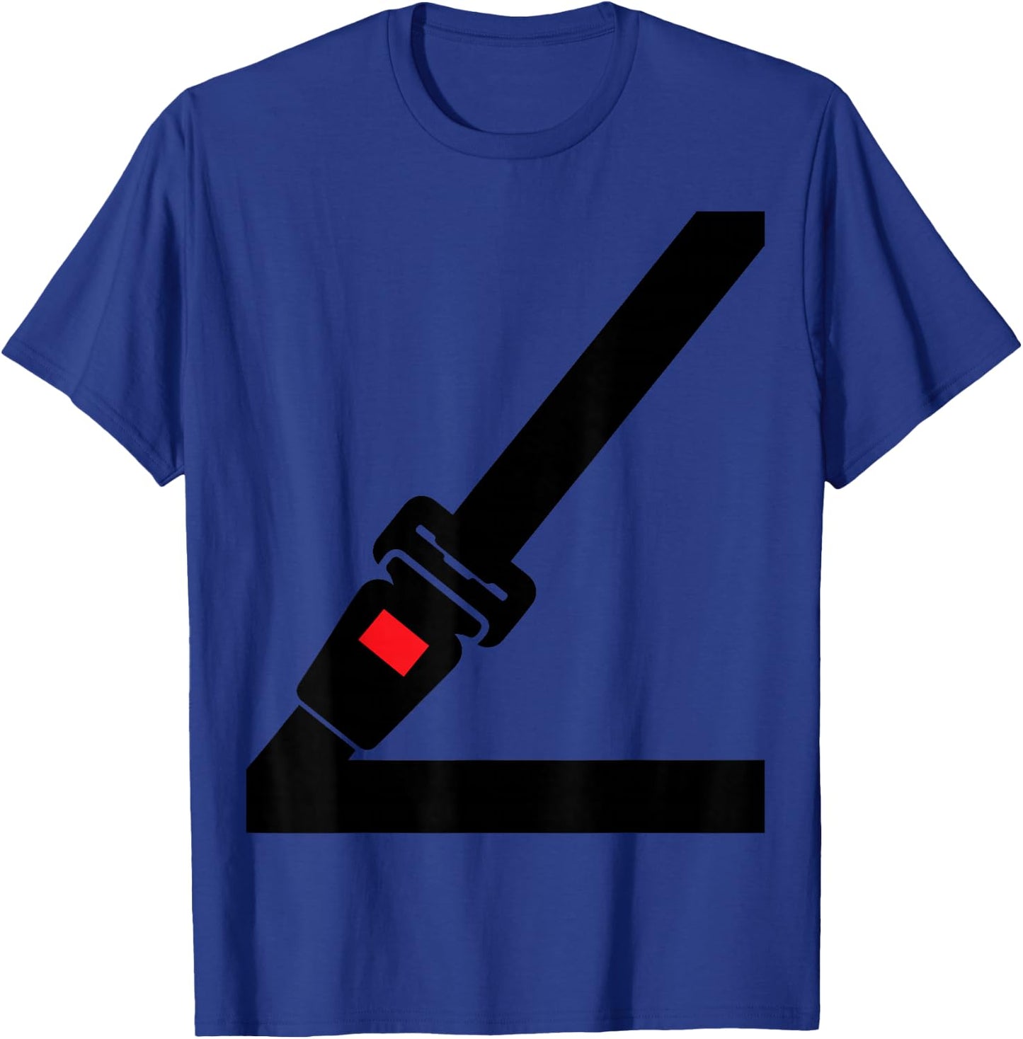 Seat Belt Women Children Funny Fake Seat Belt T-Shirt - T-Shirt | Royal