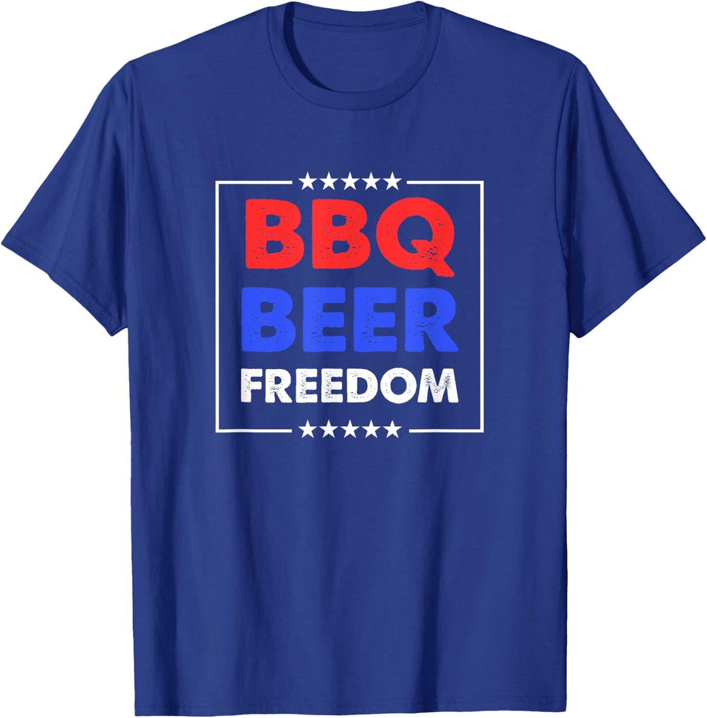 BBQ Beer Freedom Shirt | BBQ Beer Freedom T-Shirt - T-Shirt | Royal
