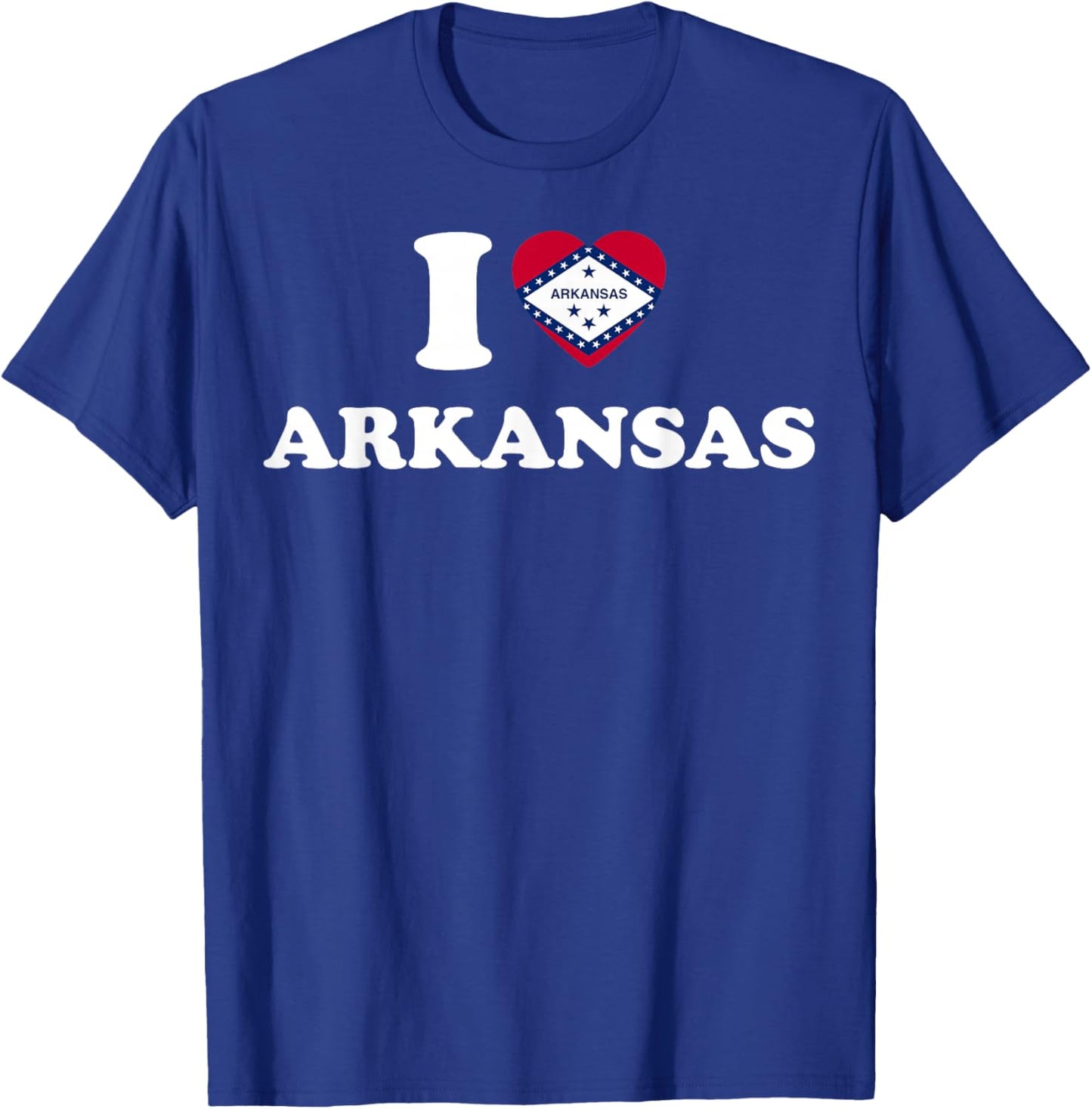 I Love Arkansas Shirt I Heart Arkansas Flag T-Shirt - T-Shirt | Royal