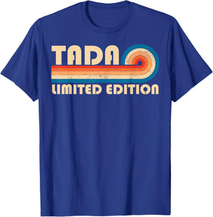 TADA Surname Retro Vintage 80s 90s Birthday Reunion T-Shirt - T-Shirt | Royal