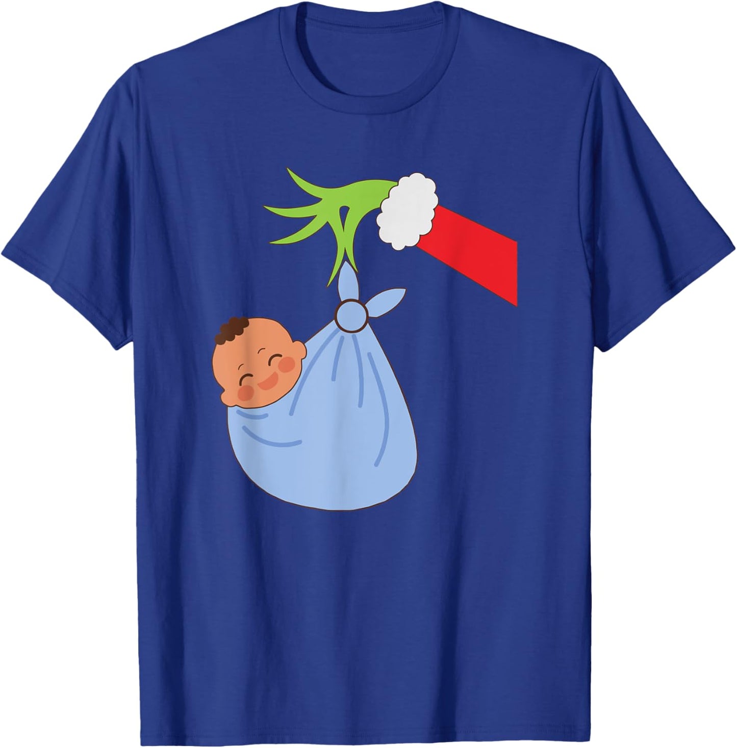 NICU Labor Delivery Nurse Santa Christmas Xmas Pajamas Funny T-Shirt - T-Shirt | Royal