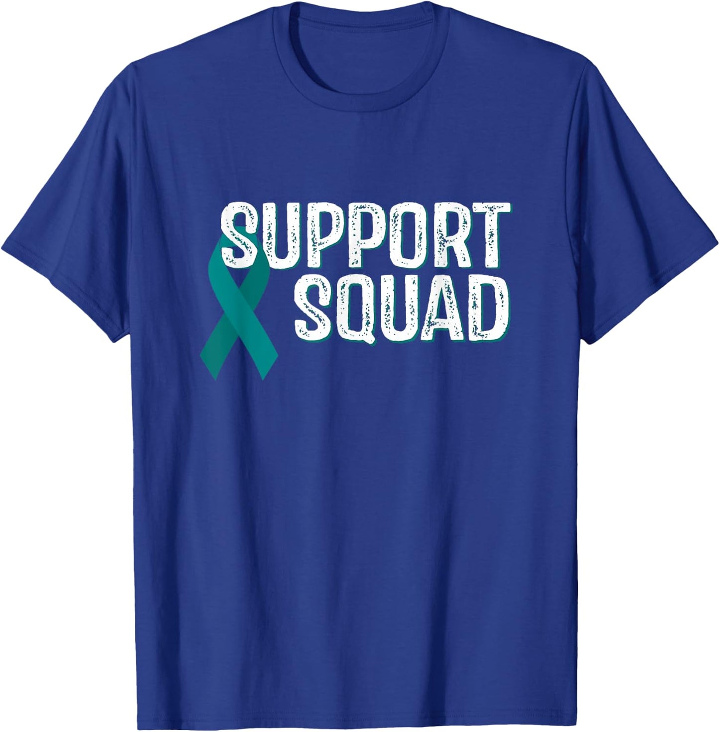 Ovarian Cancer Awareness Support Squad T-Shirt - T-Shirt | Royal