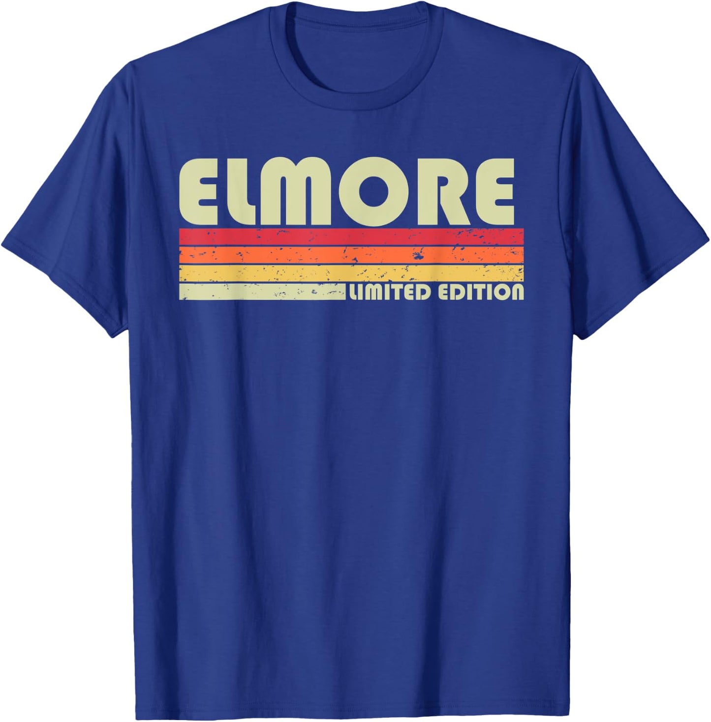 ELMORE Surname Funny Retro Vintage 80s 90s Birthday Reunion T-Shirt - T-Shirt | Royal