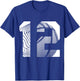 12th Birthday Boy Basketball Player Basketball 12 Years Old T-Shirt - T-Shirt | Royal