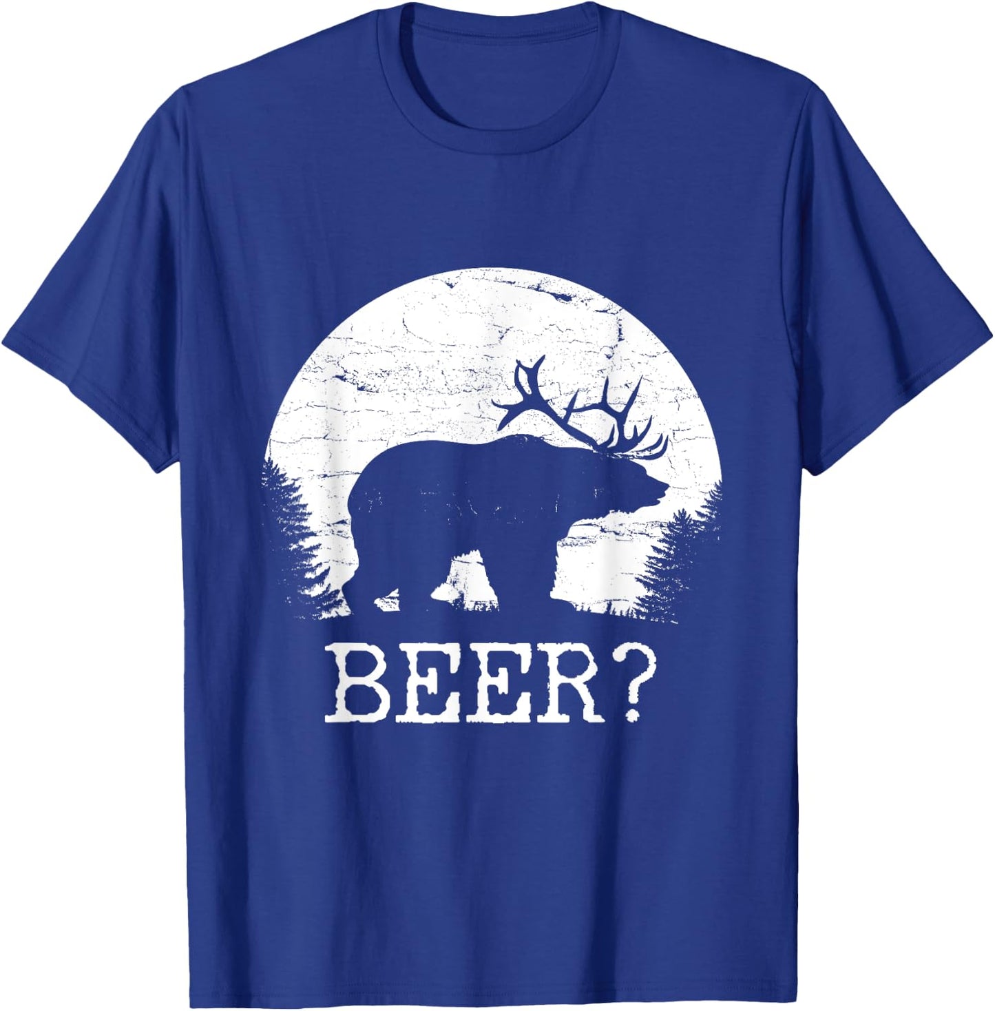 Beer, Bear, Deer, IPA, Pub | Beer, Drinking T-Shirt - T-Shirt | Royal