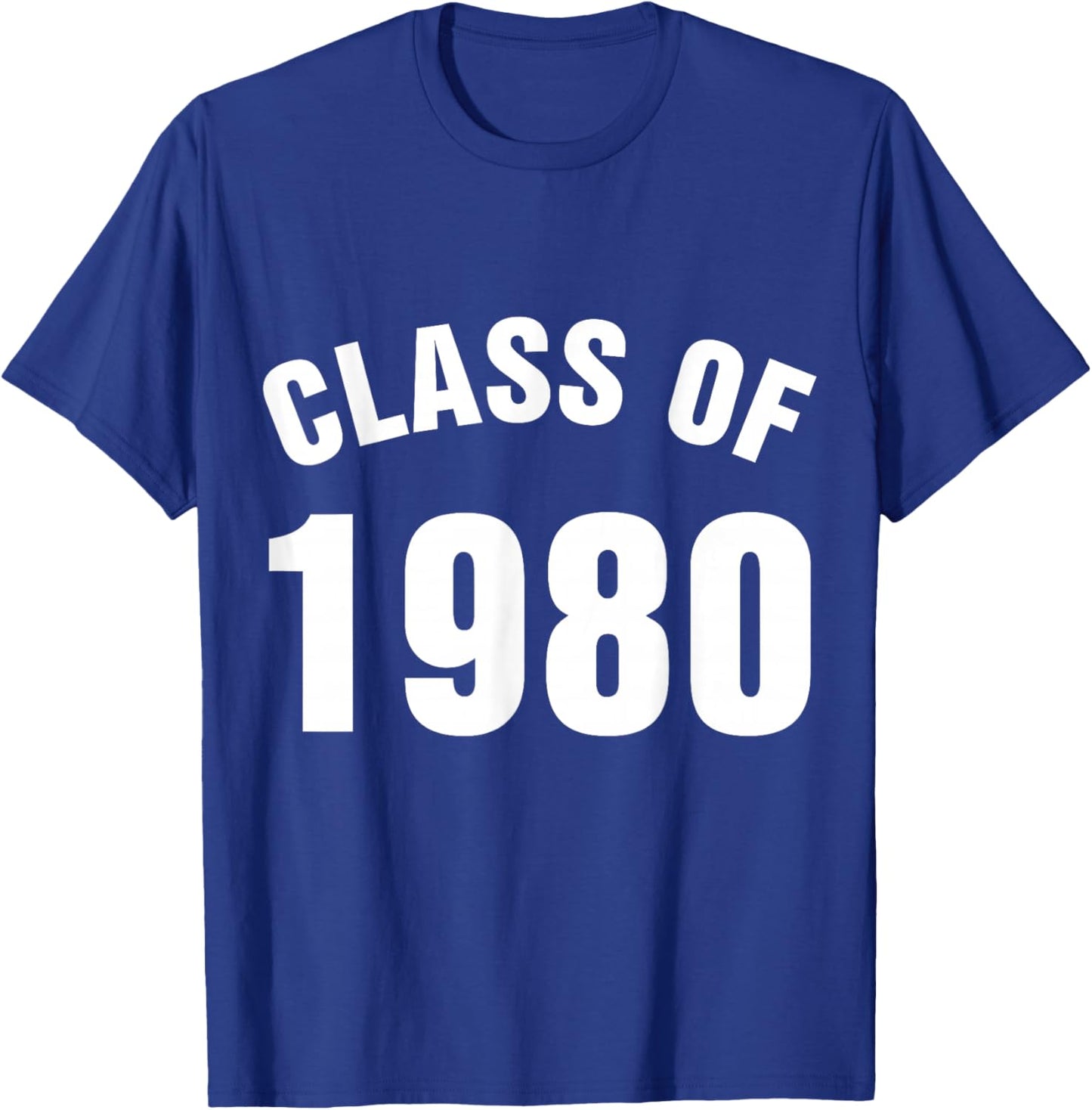 Class of 1980 Senior Graduation School T-Shirt - T-Shirt | Royal