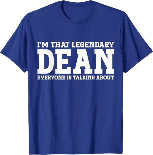 Dean Personal Name Women Girl Funny Dean T-Shirt - T-Shirt | Royal