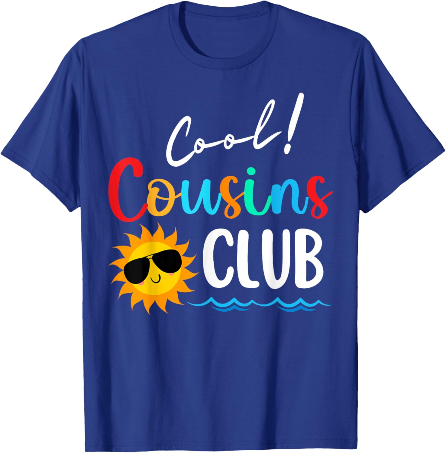 2025 Cool Cousins Club Summer Vacation Beach Kids Matching T-Shirt - T-Shirt | Royal