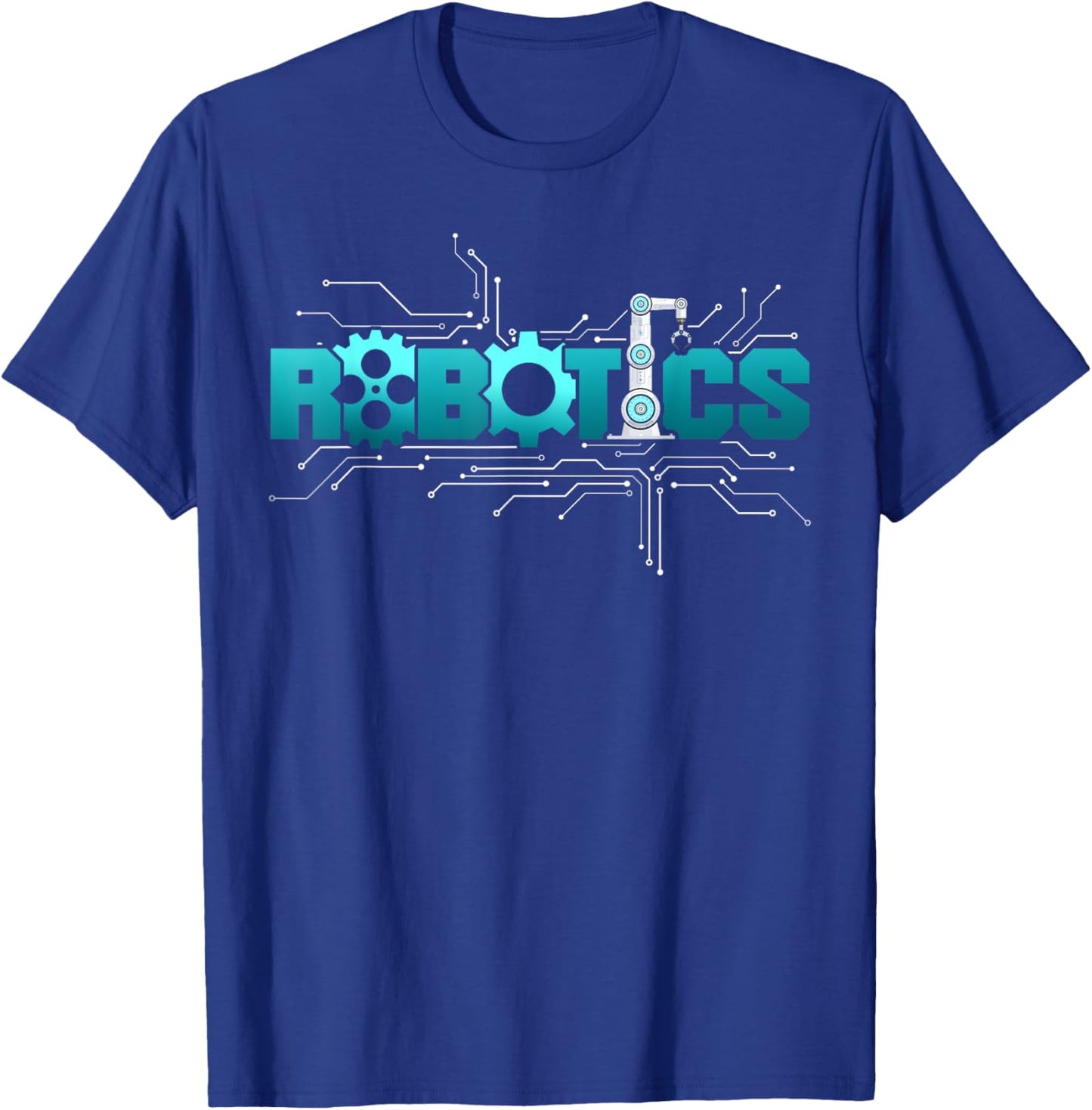 Robot Robotics Engineer Robotics T-Shirt - T-Shirt | Royal