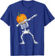 Dabbing Pumpkin Dabbing Skeleton Halloween Costume Kids Men T-Shirt - T-Shirt | Royal