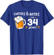 Cheers and Beers to 34 years T-Shirt - T-Shirt | Royal