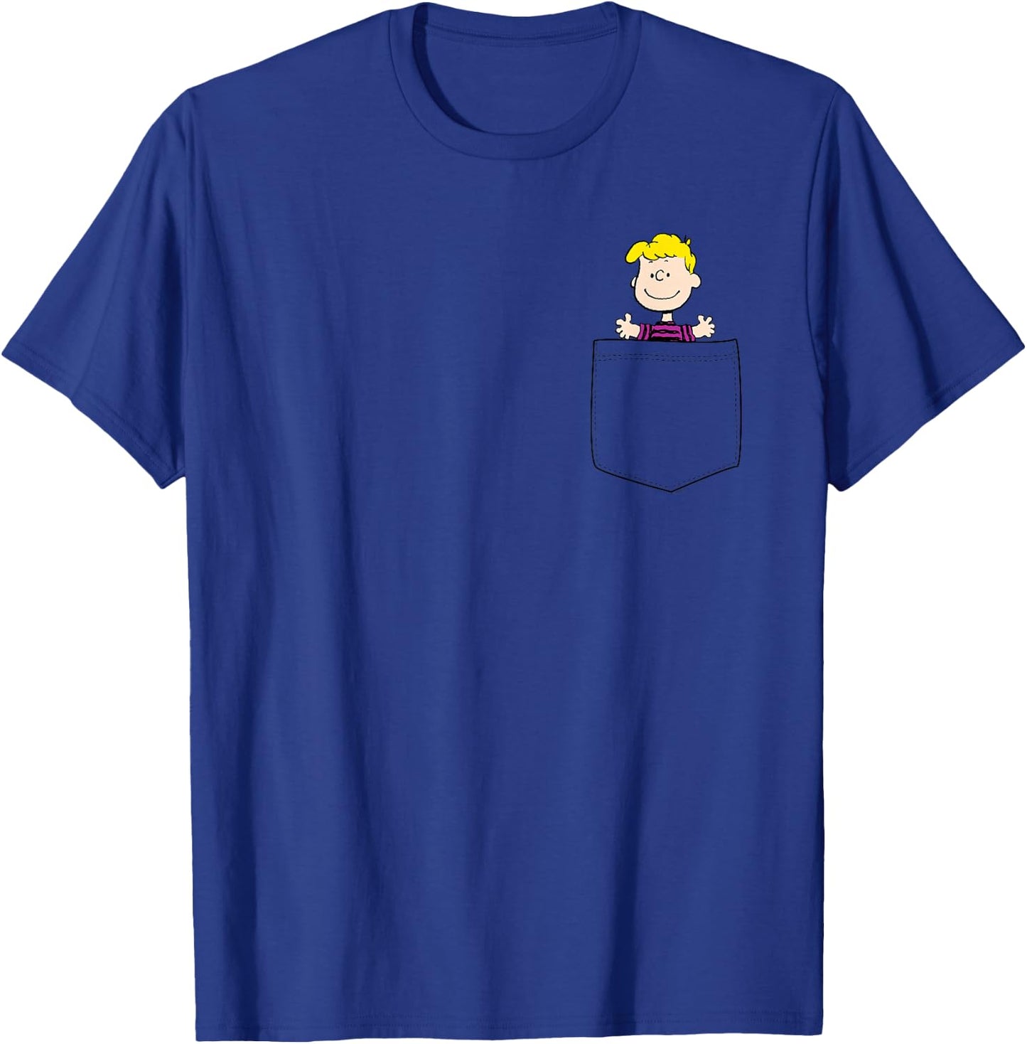 Peanuts Schroeder Faux Pocket T-Shirt - T-Shirt | Royal