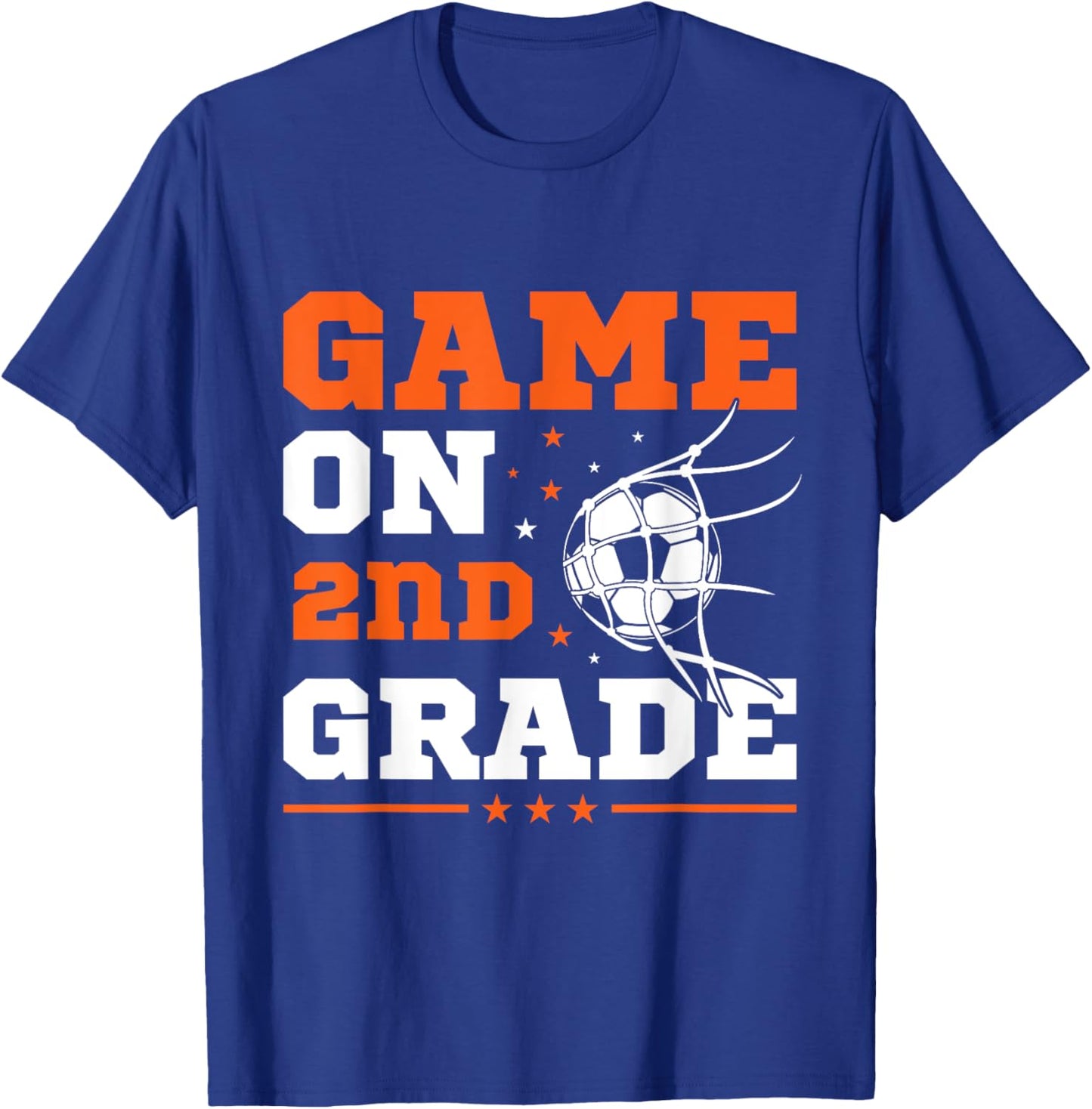 Soccer Game On 2nd Grade Back To School Cute Sports Boys T-Shirt - T-Shirt | Royal