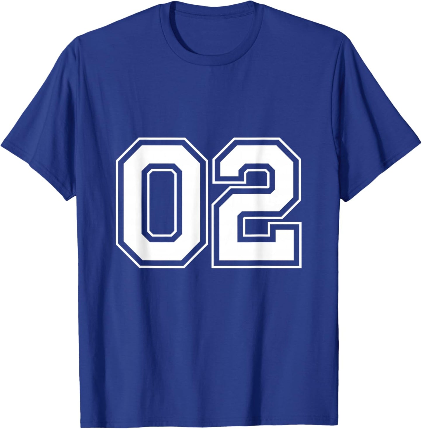 Number 02 T-Shirt - T-Shirt | Royal