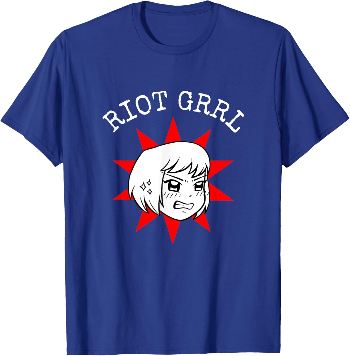 Riot Grrl Star Punk Girl T-Shirt - T-Shirt | Royal