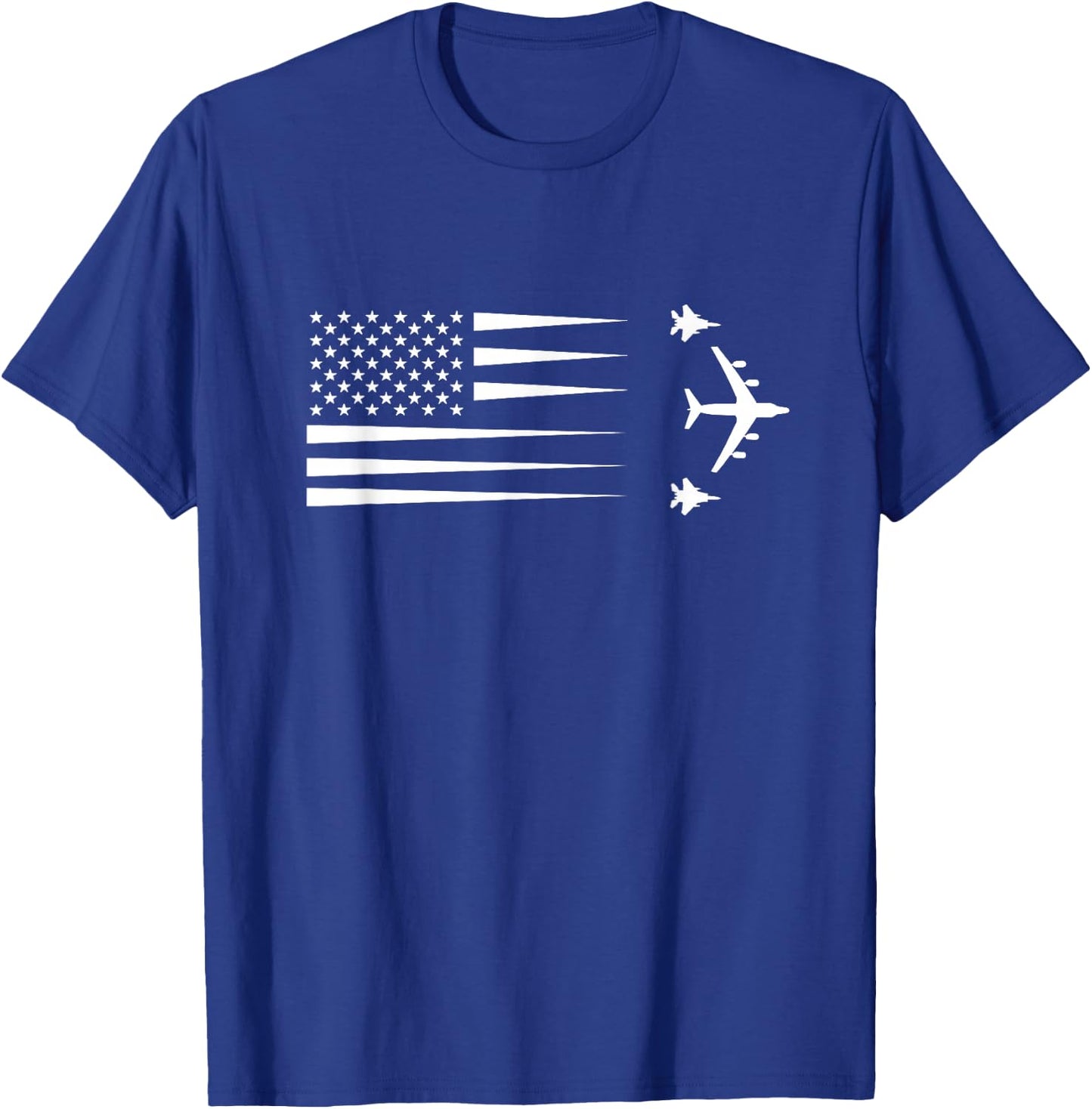 F-15 Eagle RC-135 Airplane T-Shirt - T-Shirt | Royal