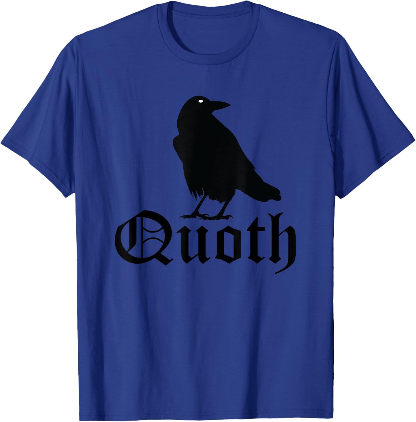 Edgar Allan Poe Quoth The Raven Nevermore T-Shirt - T-Shirt | Royal
