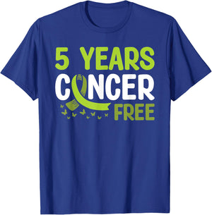 Non-hodgkin's Lymphoma Cancer Awareness 5 Years Cancer Free T-Shirt - T-Shirt | Royal