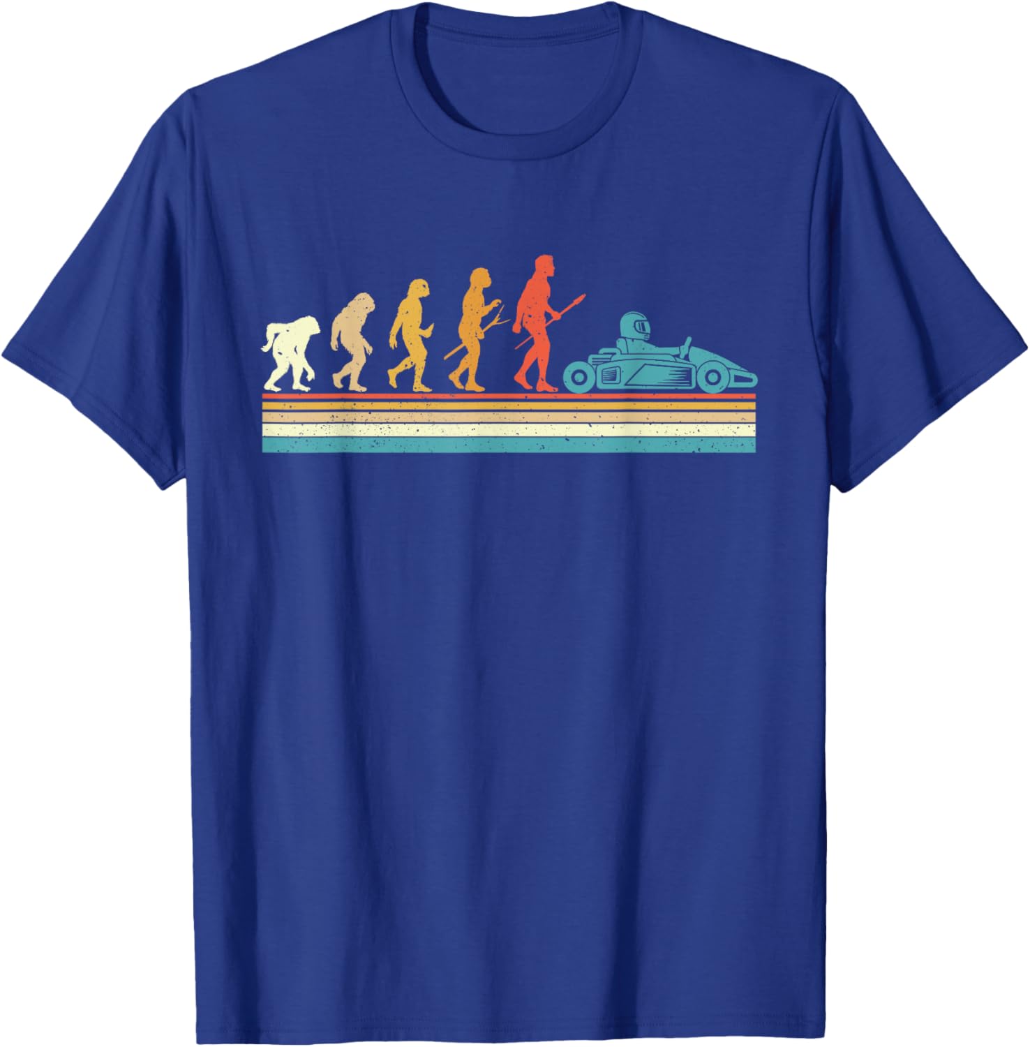 Retro Vintage Go Kart Driver - Racing Go Karting Lover T-Shirt - T-Shirt | Royal