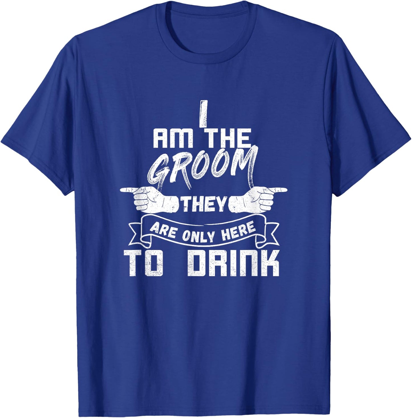 I am the groom matching set triple 1/3 Funny Bachelor Party T-Shirt - T-Shirt | Royal