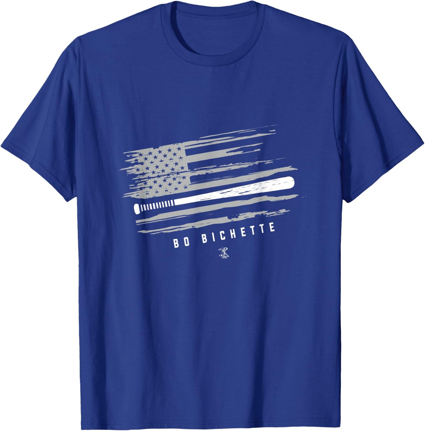 Bo Bichette Baseball Flag Graphic - Apparel T-Shirt - T-Shirt | Royal