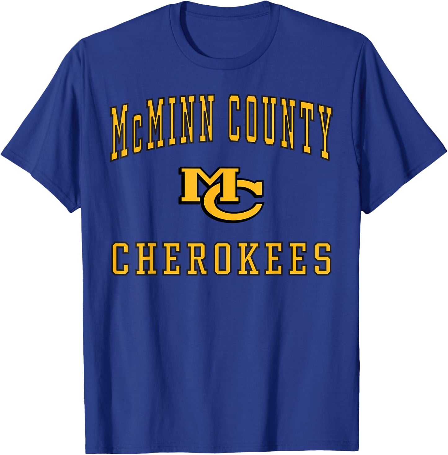 McMinn County High School Cherokees C1 T-Shirt - T-Shirt | Royal