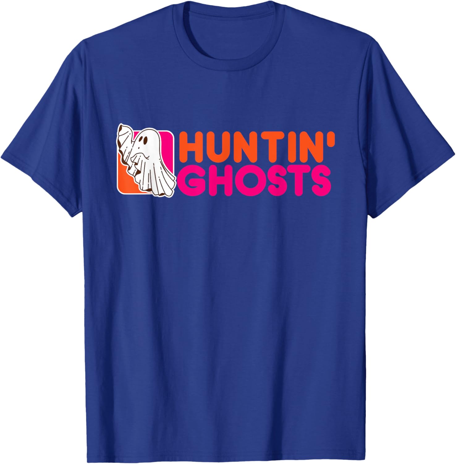 Hunting Ghosts - Ghost Hunter Paranormal Activity Halloween T-Shirt - T-Shirt | Royal